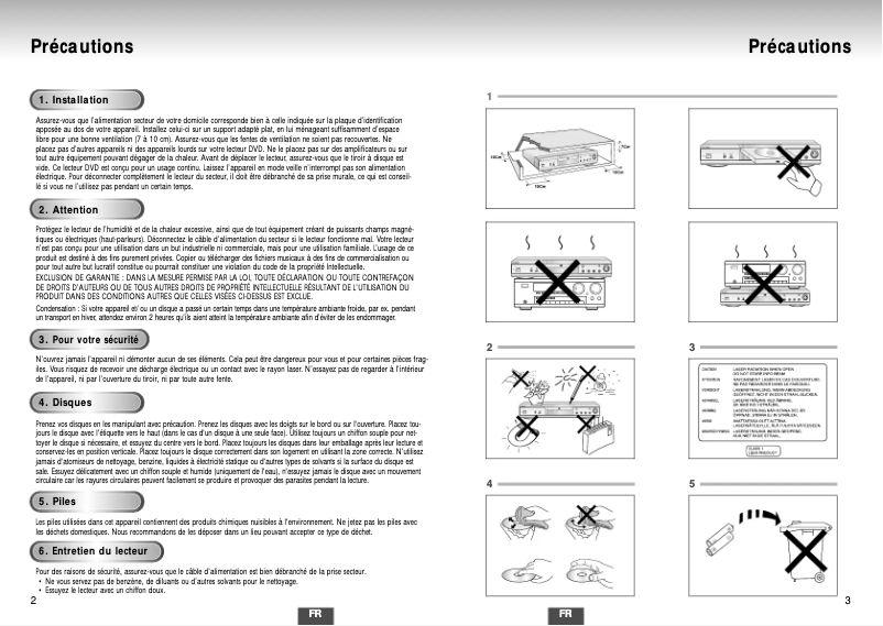 First page image of the manual for DVD-S424