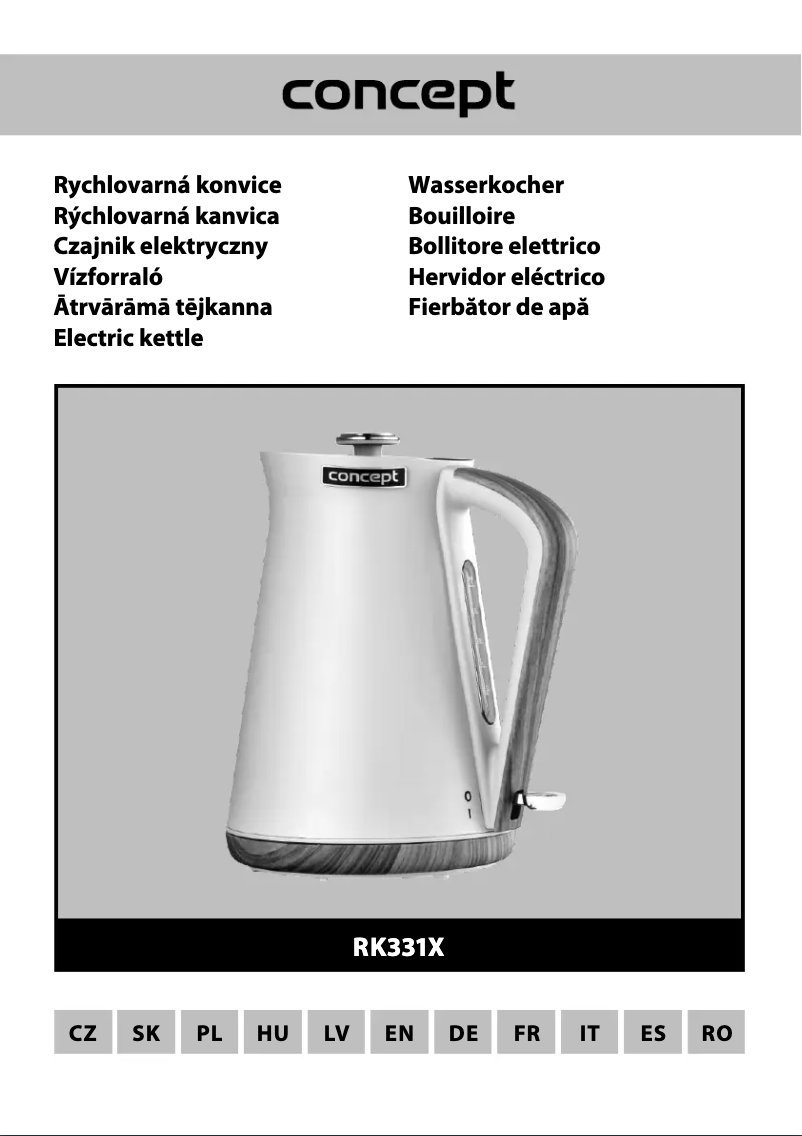 Page 1 of the manual User Manual Concept RK3310