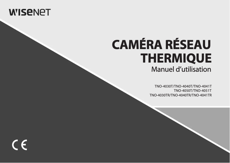 Page 1 of the manual User Manual Hanwha TNO-4041T