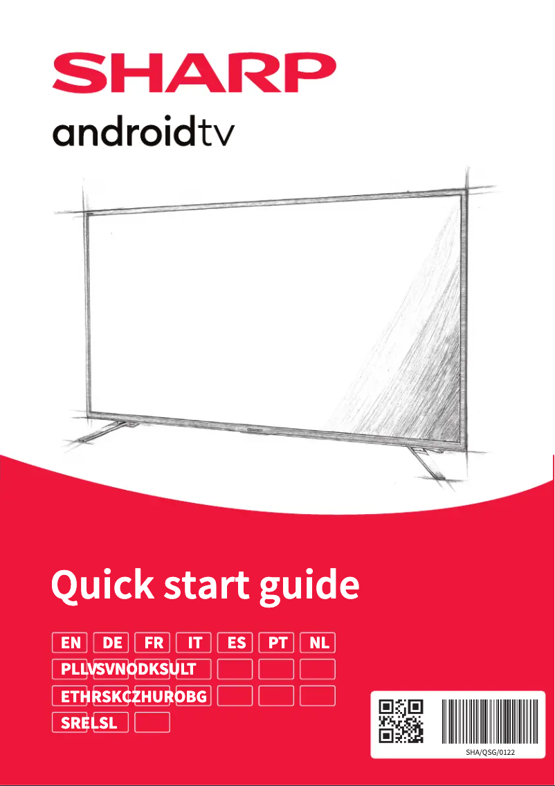 Page 1 of the manual Quick Start Guide Sharp 42CL5EA
