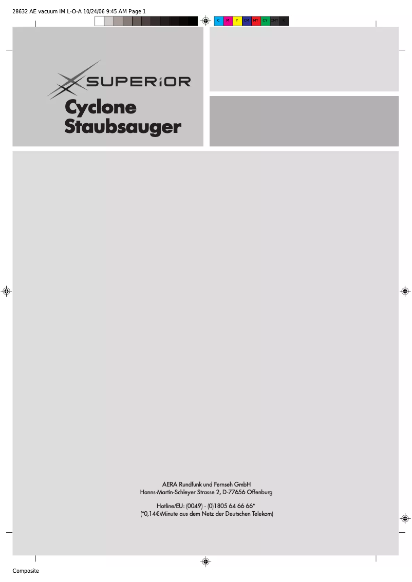 Page 1 of the manual User Manual Superior CH830A