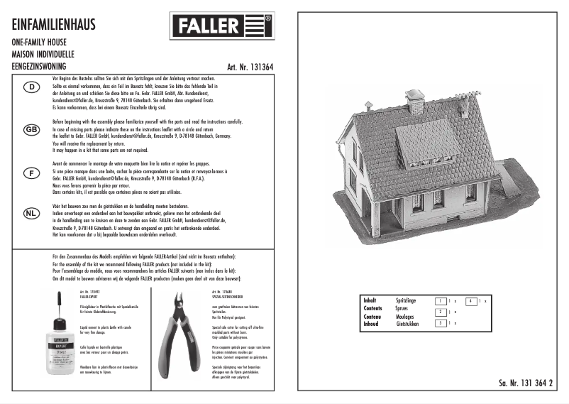 First page image of the manual for 131364