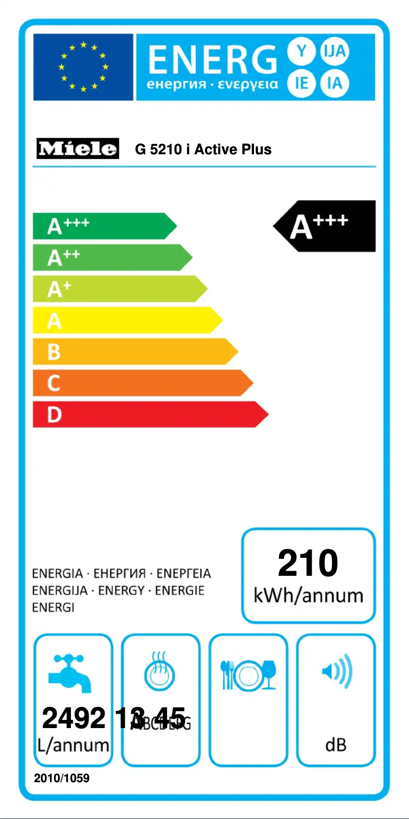 First page image of the manual for G 5210