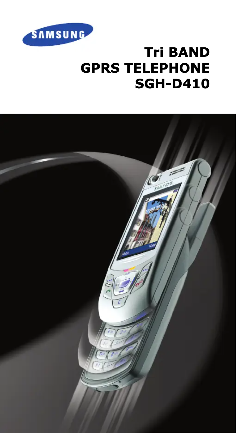 Page 1 of the manual User Manual Samsung BST2169S