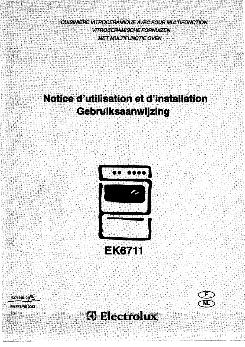 Page 1 of the manual User Manual Electrolux EK6711