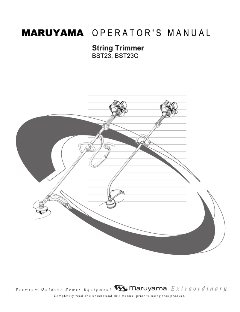 First page image of the manual for BST23C