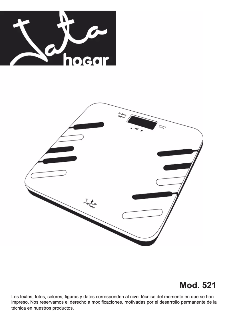 Page 1 of the manual User Manual Jata 521