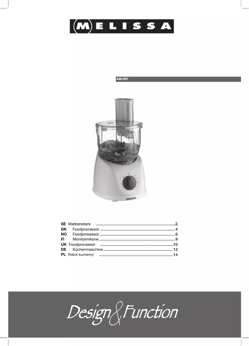 First page image of the manual for 646057