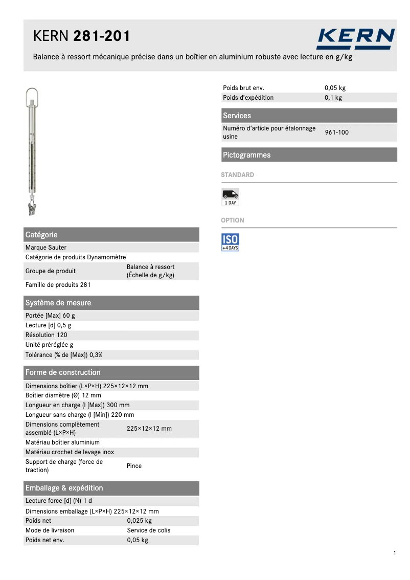 First page image of the manual for 281-201