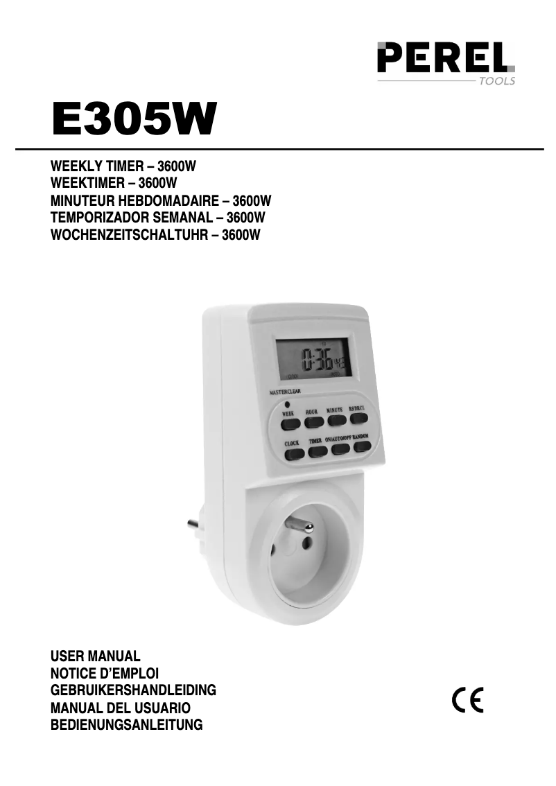 First page image of the manual for E305W