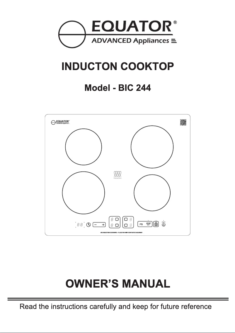 First page image of the manual for BIC 244