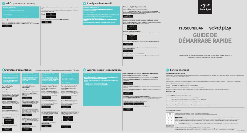 Page 1 of the manual Installation Guide Paradigm Soundplay