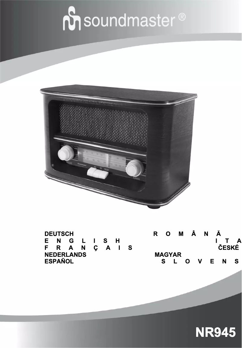 First page image of the manual for NR945