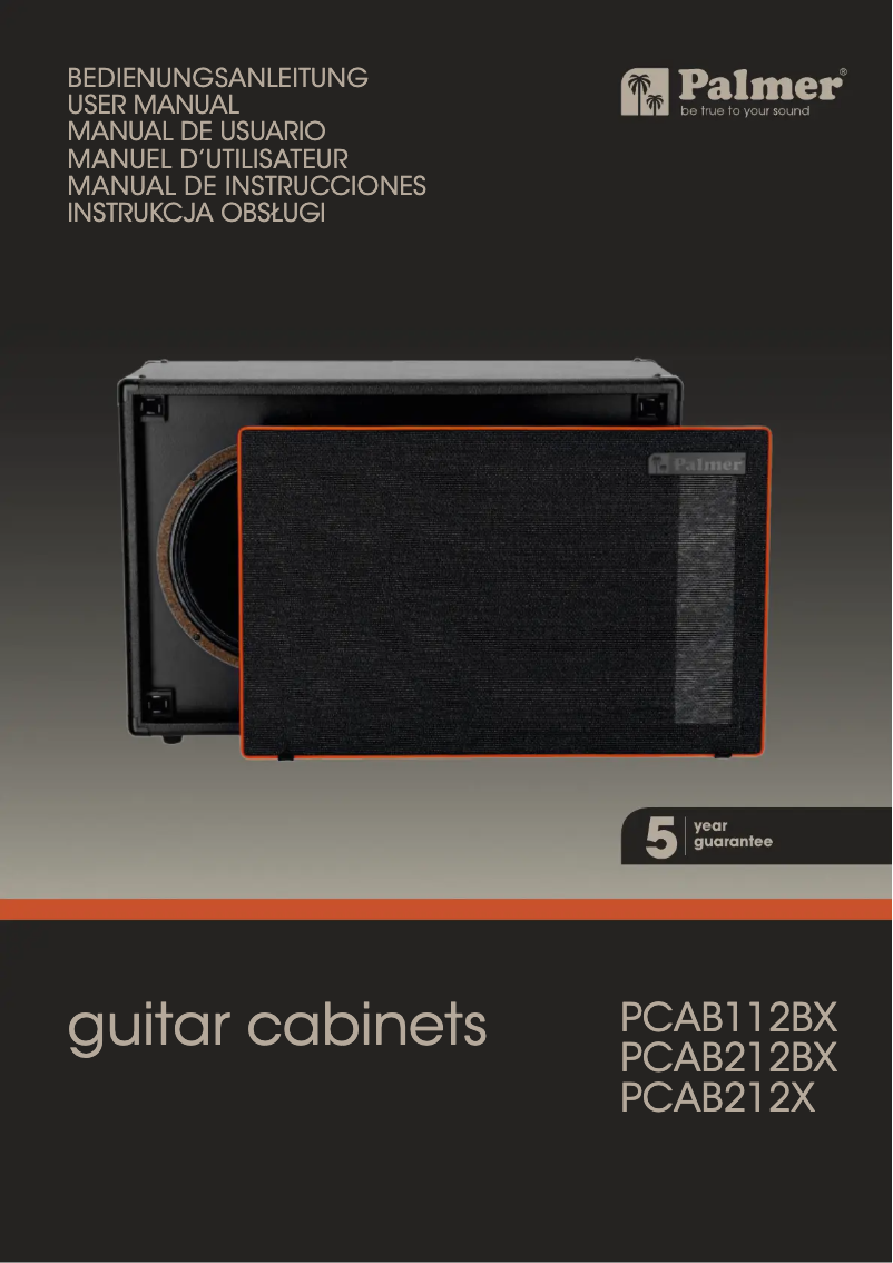 First page image of the manual for CAB 212 BX GBK