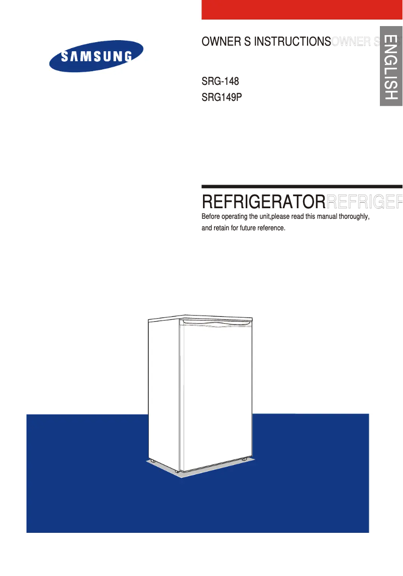 First page image of the manual for SRG-148