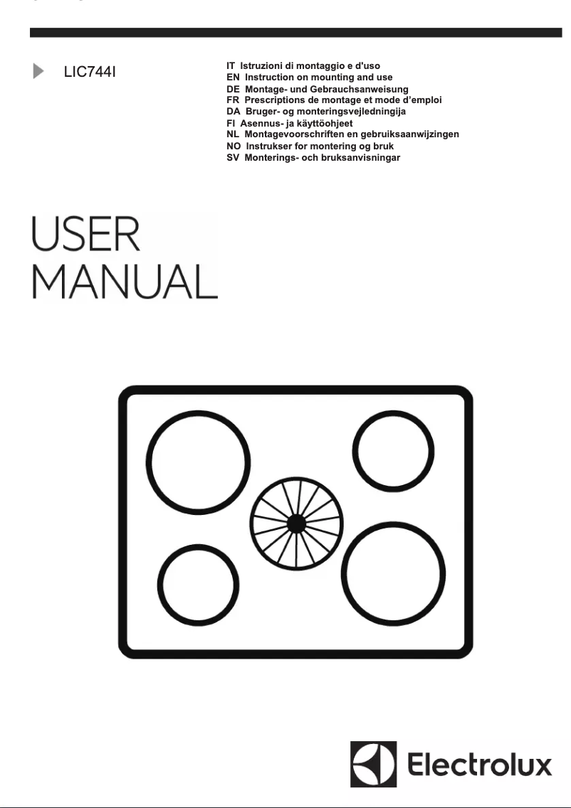 First page image of the manual for LIC744I