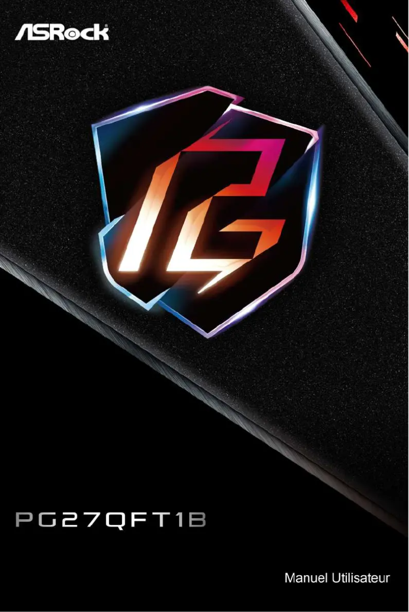 Image de la première page du manuel de l'appareil PG27QFT1B