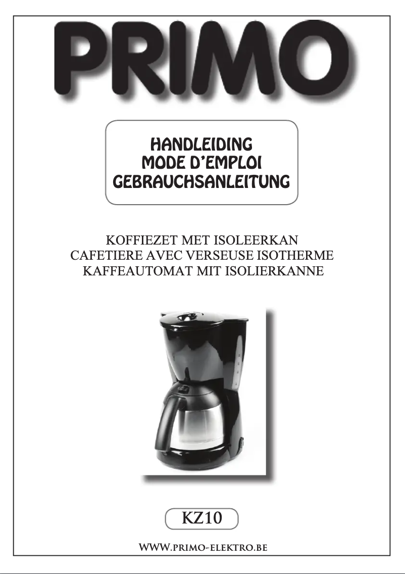 Page 1 of the manual User Manual Primo KZ10