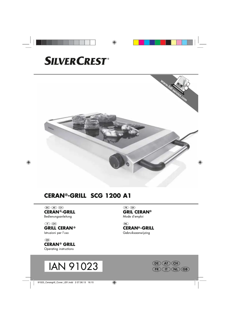 Page 1 of the manual User Manual SilverCrest Ceran SCG 1200 A1