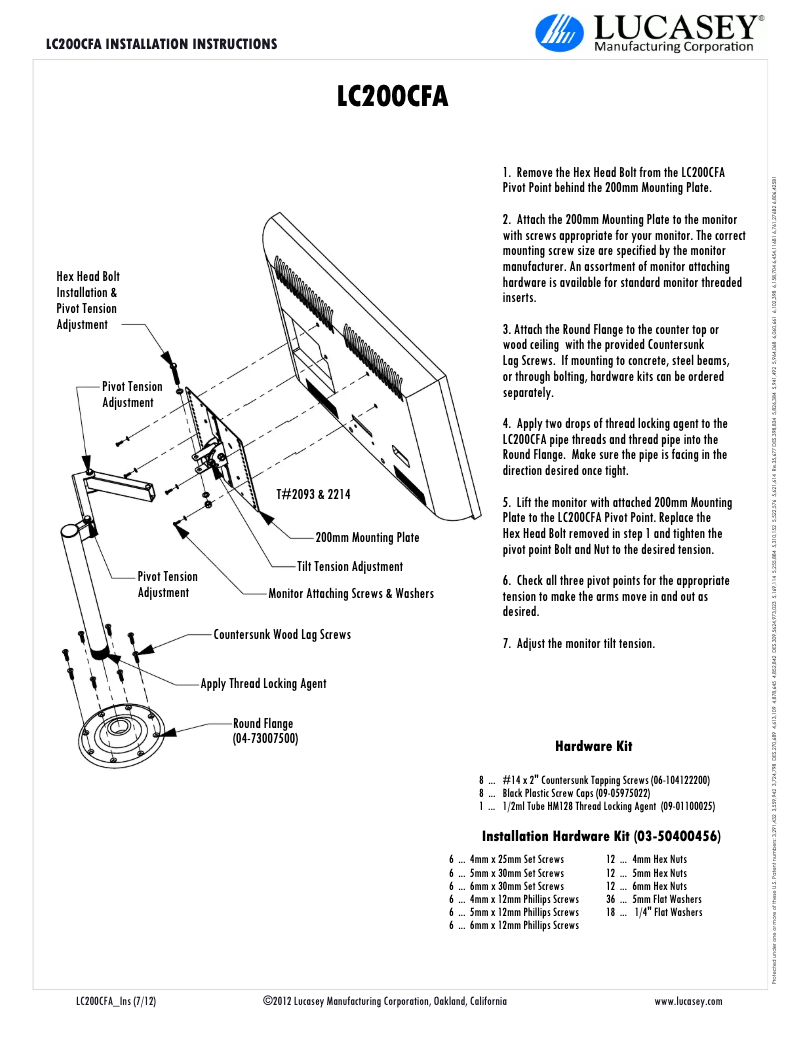 Page 1 of the manual User Manual Lucasey LC200C9F