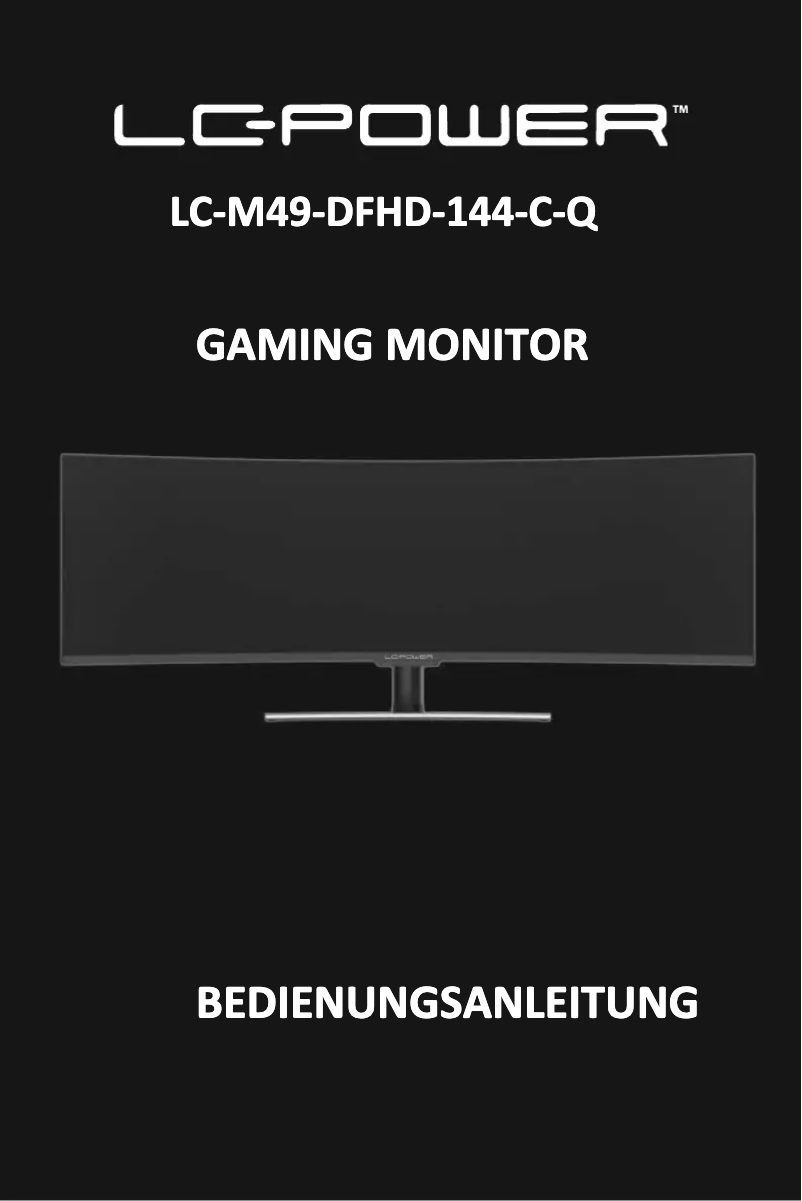 First page image of the manual for LC-M49-DFHD-144-C-Q