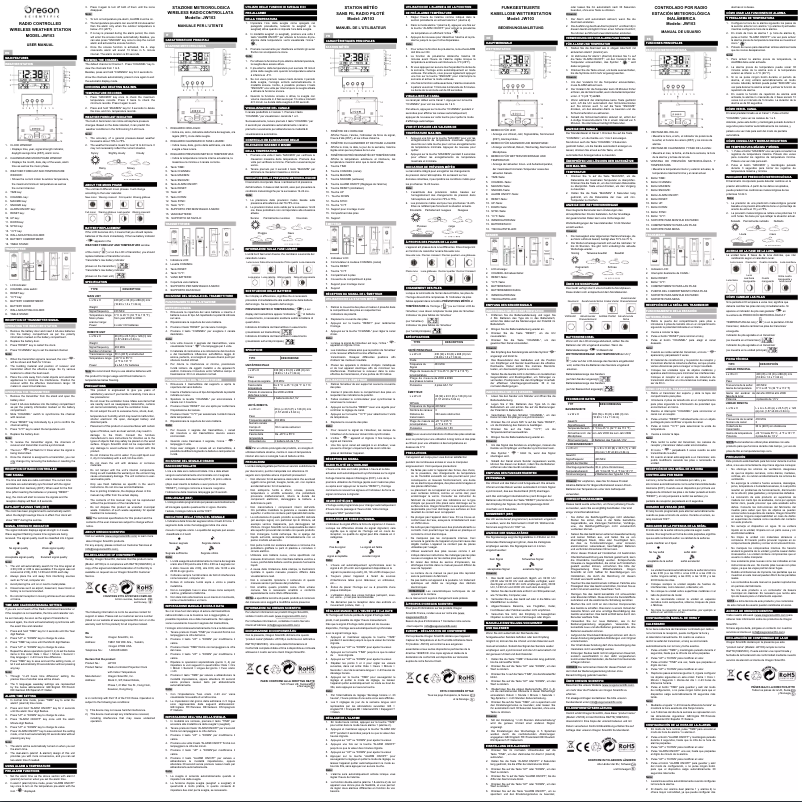 First page image of the manual for JW103