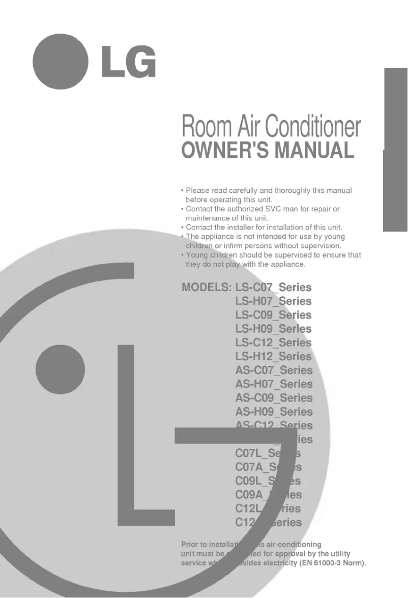 First page image of the manual for LS-C096ZBC0