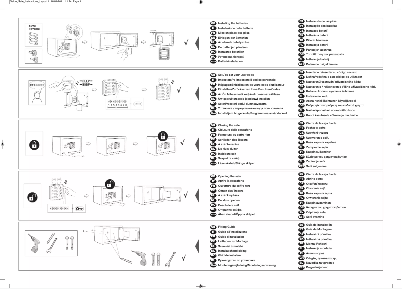 Page 1 of the manual User Manual Yale YSV/390/DB1