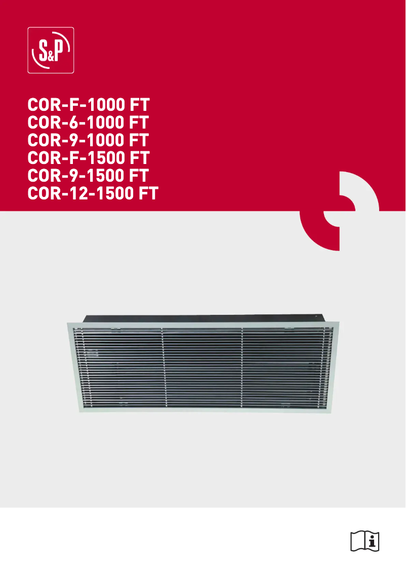 First page image of the manual for COR-9-1500 FT