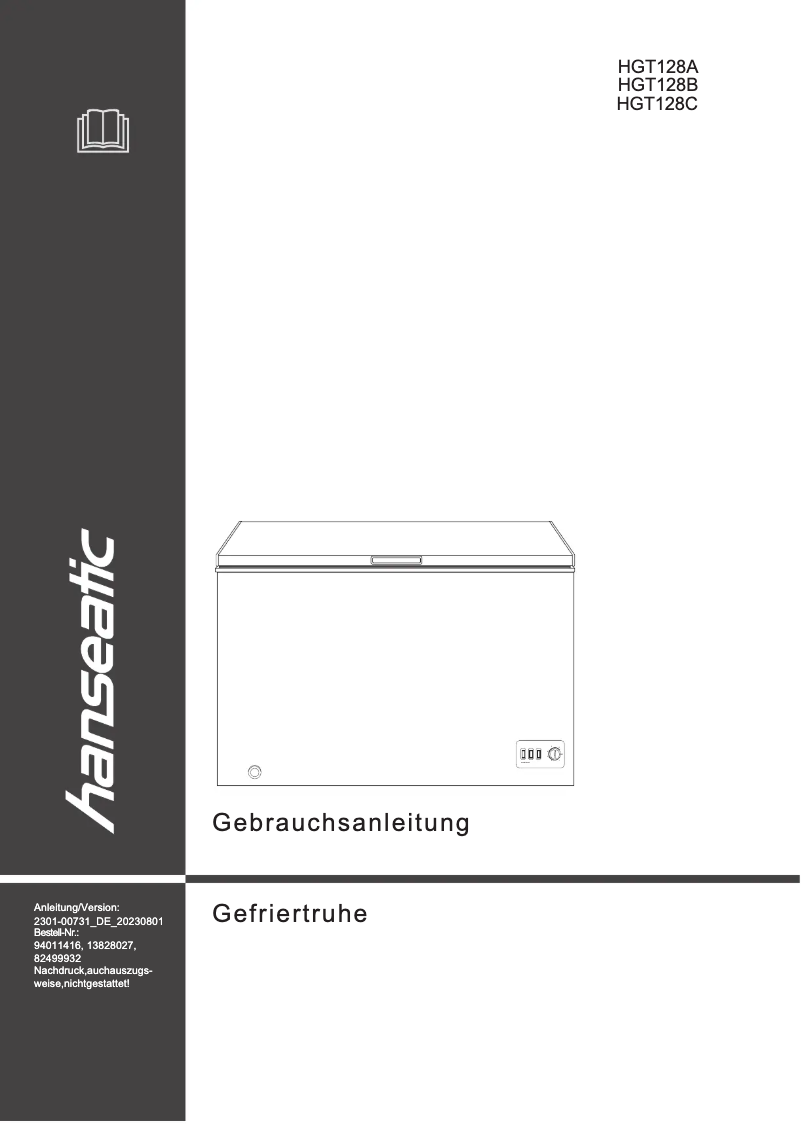Page 1 of the manual User Manual Hanseatic HGT128C