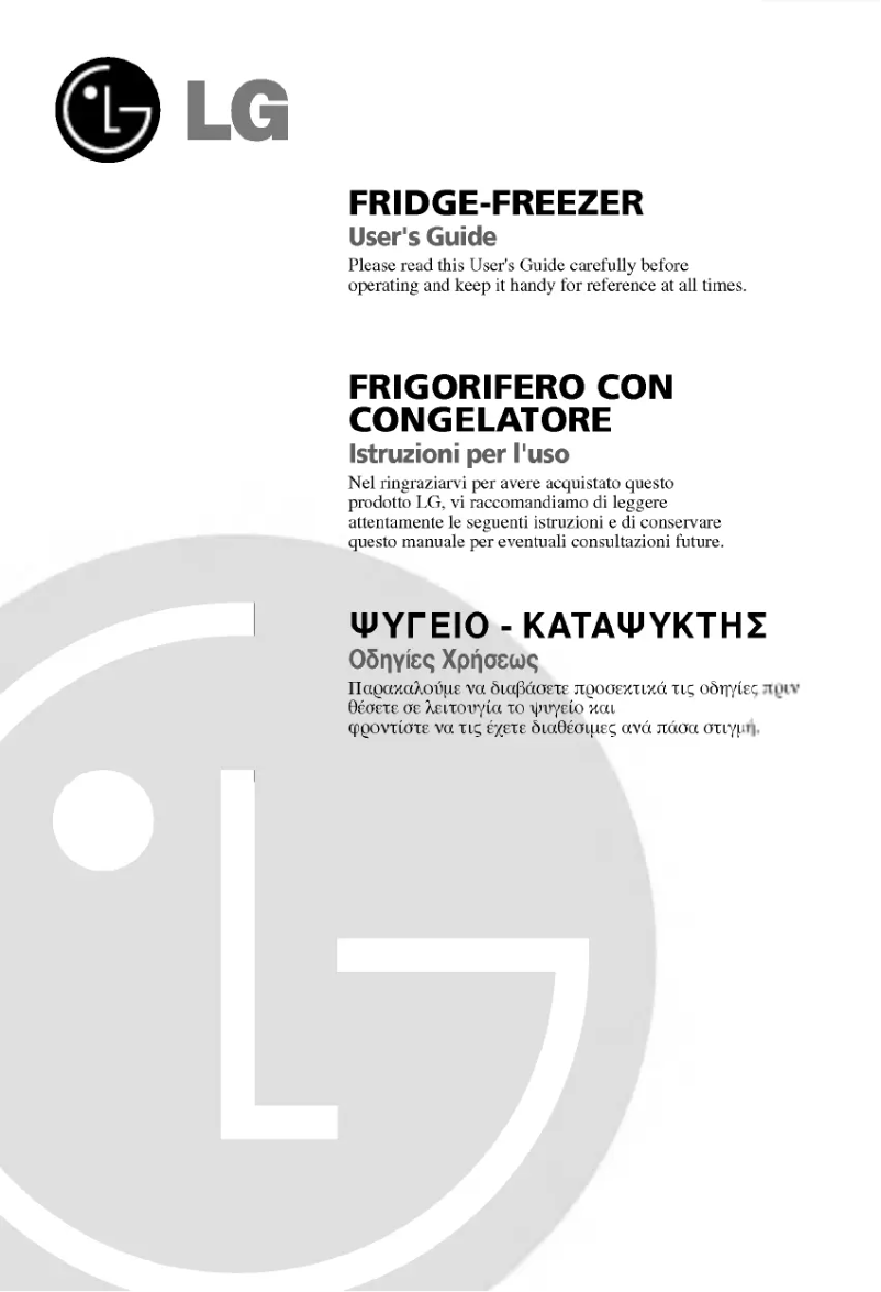 Page 1 of the manual User Manual LG GR-409GVQA