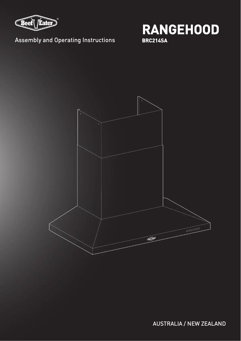 First page image of the manual for BRC214SA