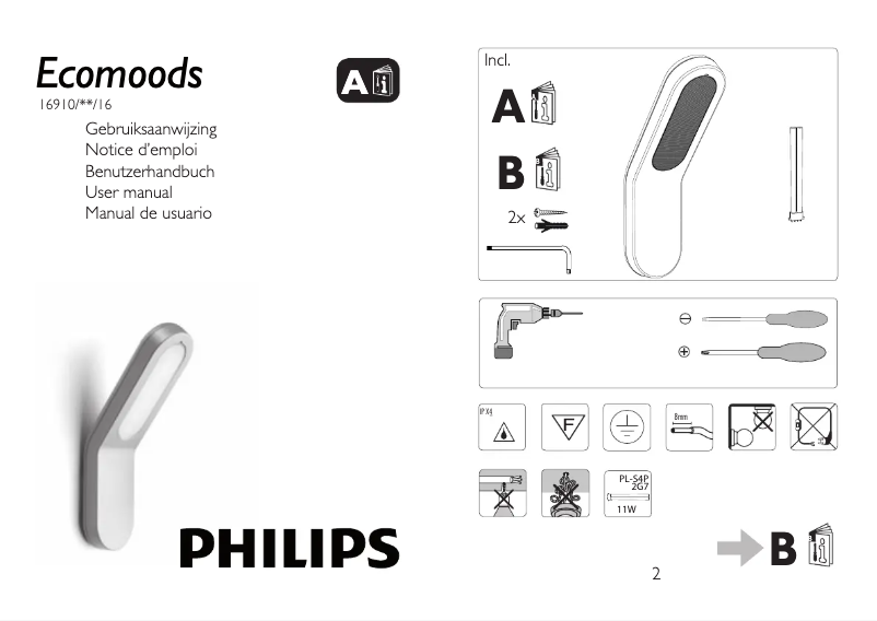 Image de la première page du manuel de l'appareil Ecomoods 169109316