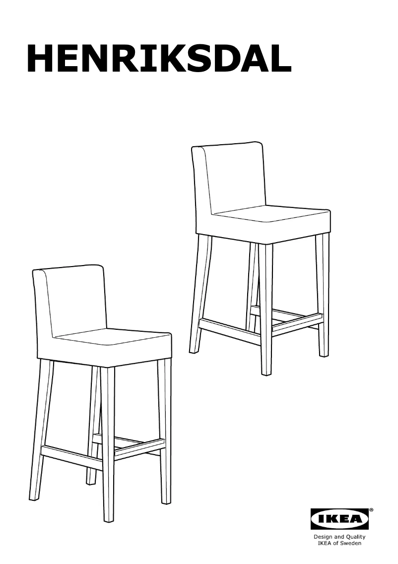 First page image of the manual for HENRIKSDAL