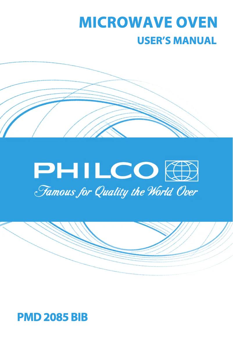 Page 1 of the manual User Manual Philco PMD 2085 BIB