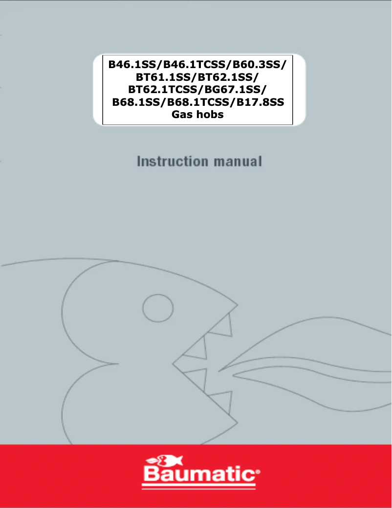 Page 1 of the manual User Manual Baumatic B17.8SS