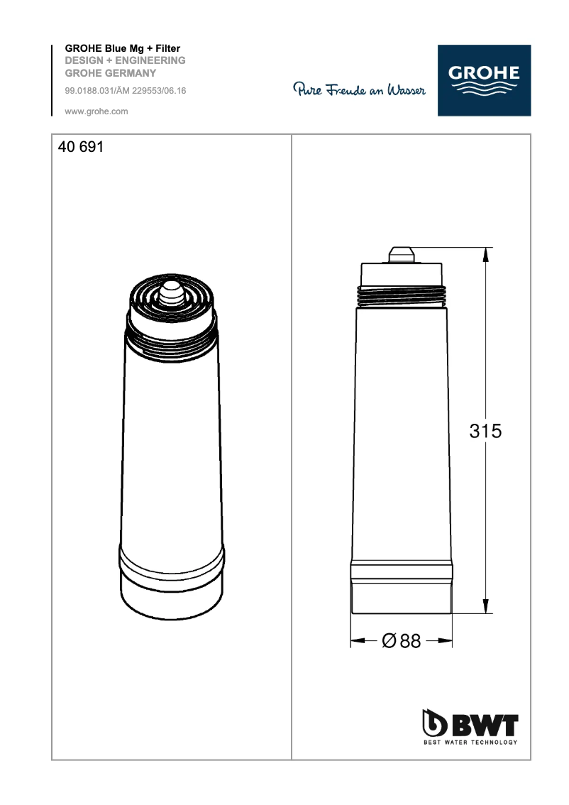 Page 1 of the manual User Manual Grohe 40691001