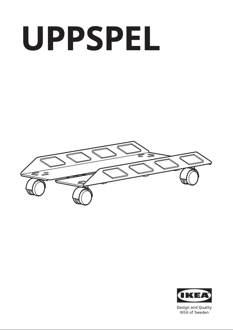 First page image of the manual for UPPSPEL 405.077.85