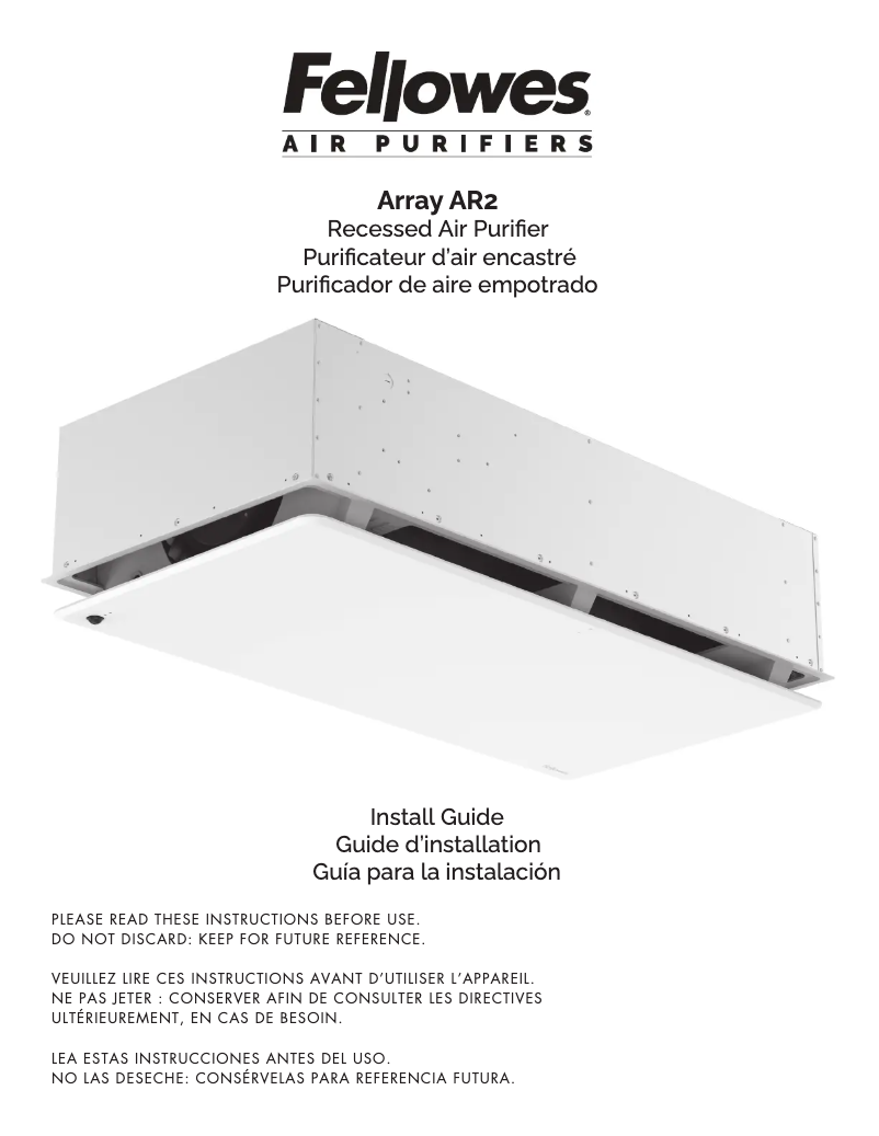 First page image of the manual for Array AR2