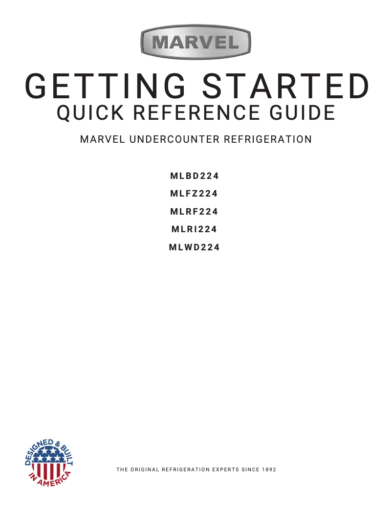 First page image of the manual for MPWD424