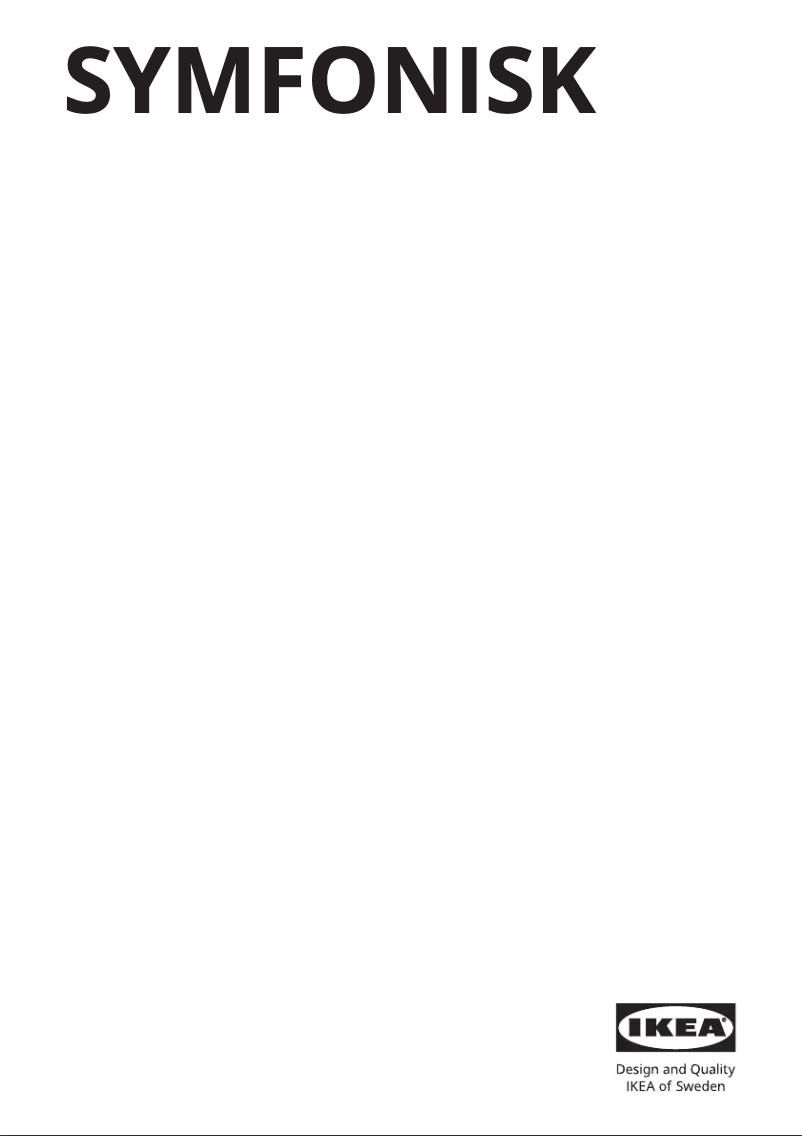 Page 1 of the manual User Manual Ikea SYMFONISK 605.065.77