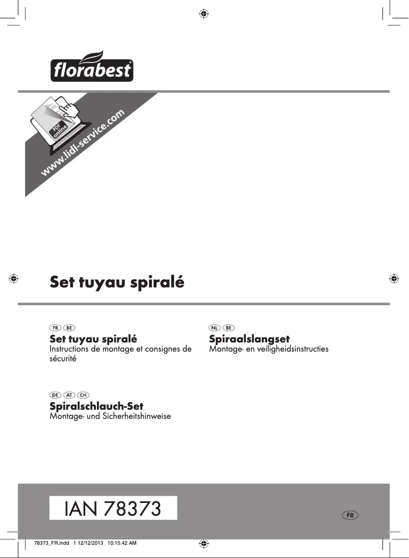 Page 1 of the manual User Manual Florabest Z31962