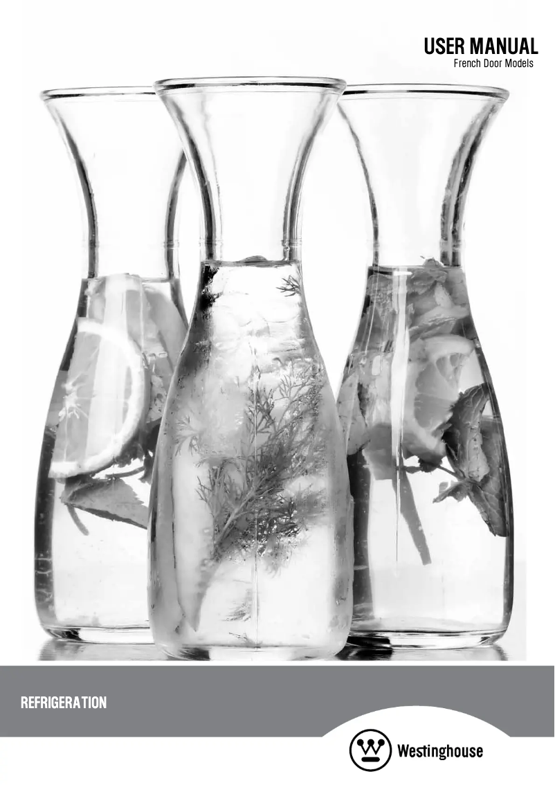 Page 1 of the manual User Manual Westinghouse WHE5100SA