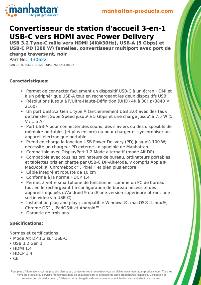 First page image of the manual for 130622