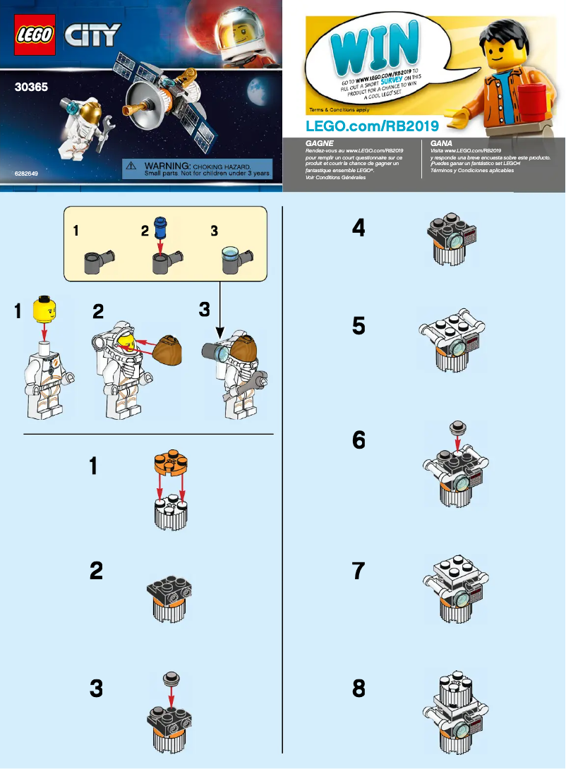 Page 1 of the manual User Manual Lego City 30365