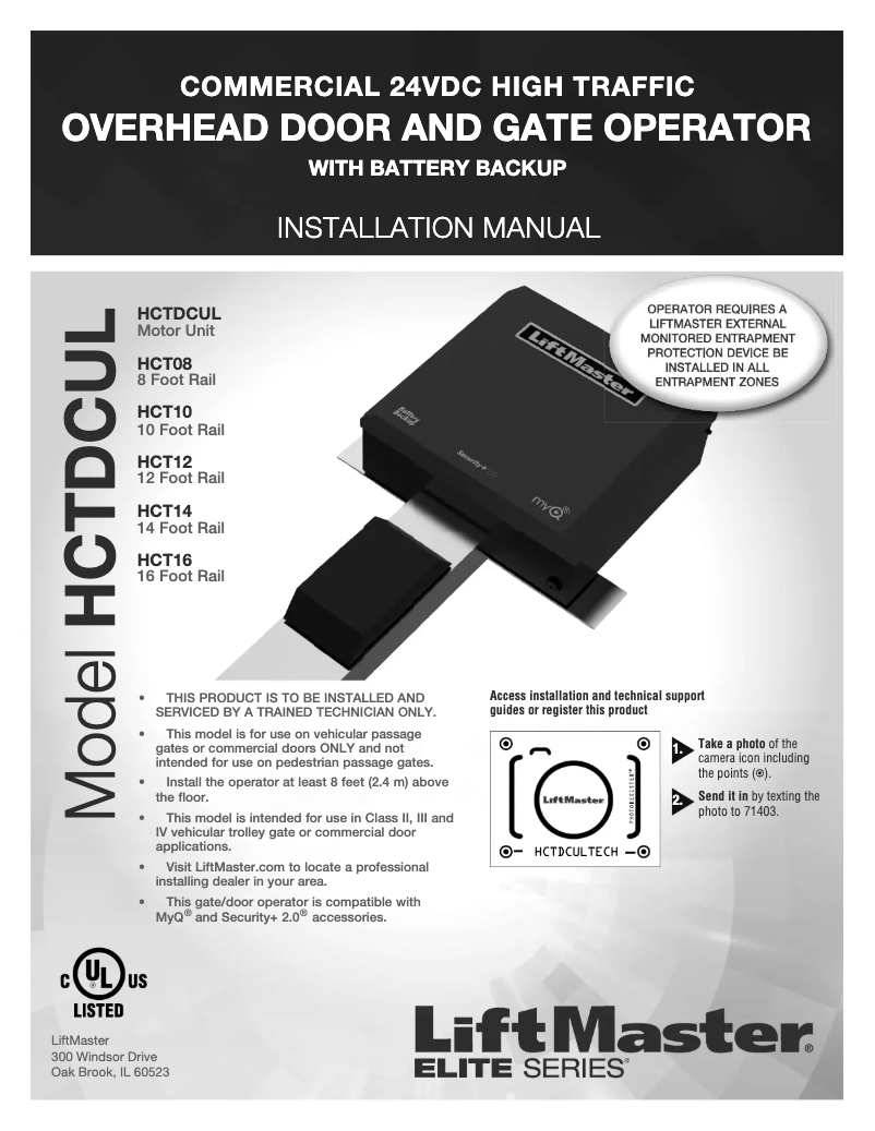 First page image of the manual for HCT10