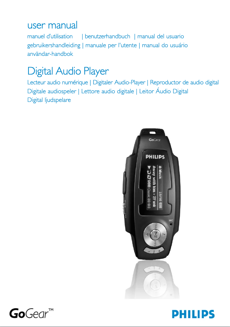 Page 1 of the manual User Manual Philips GoGear SA260