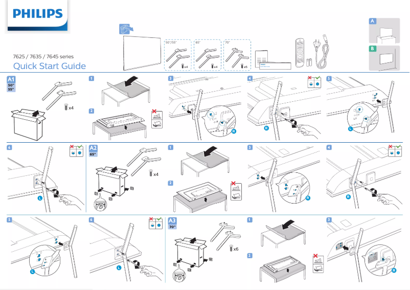 First page image of the manual for 50PUN7645