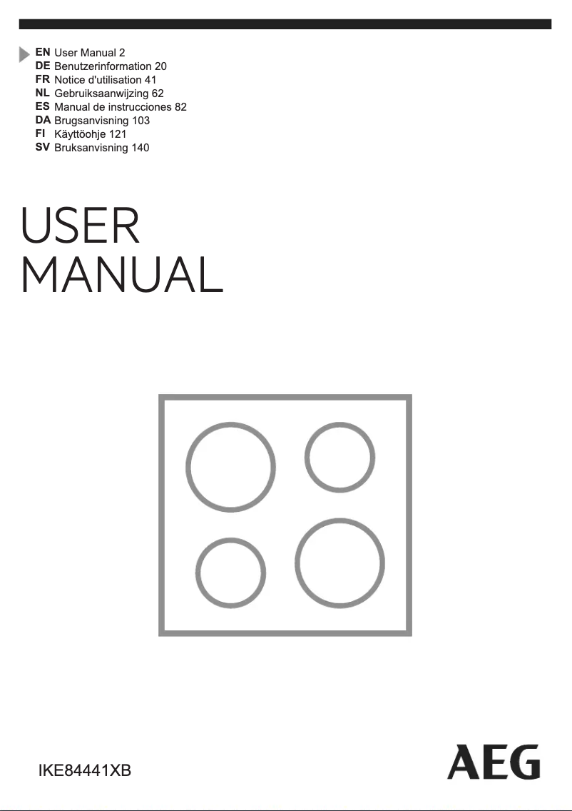 First page image of the manual for IKE84441XB