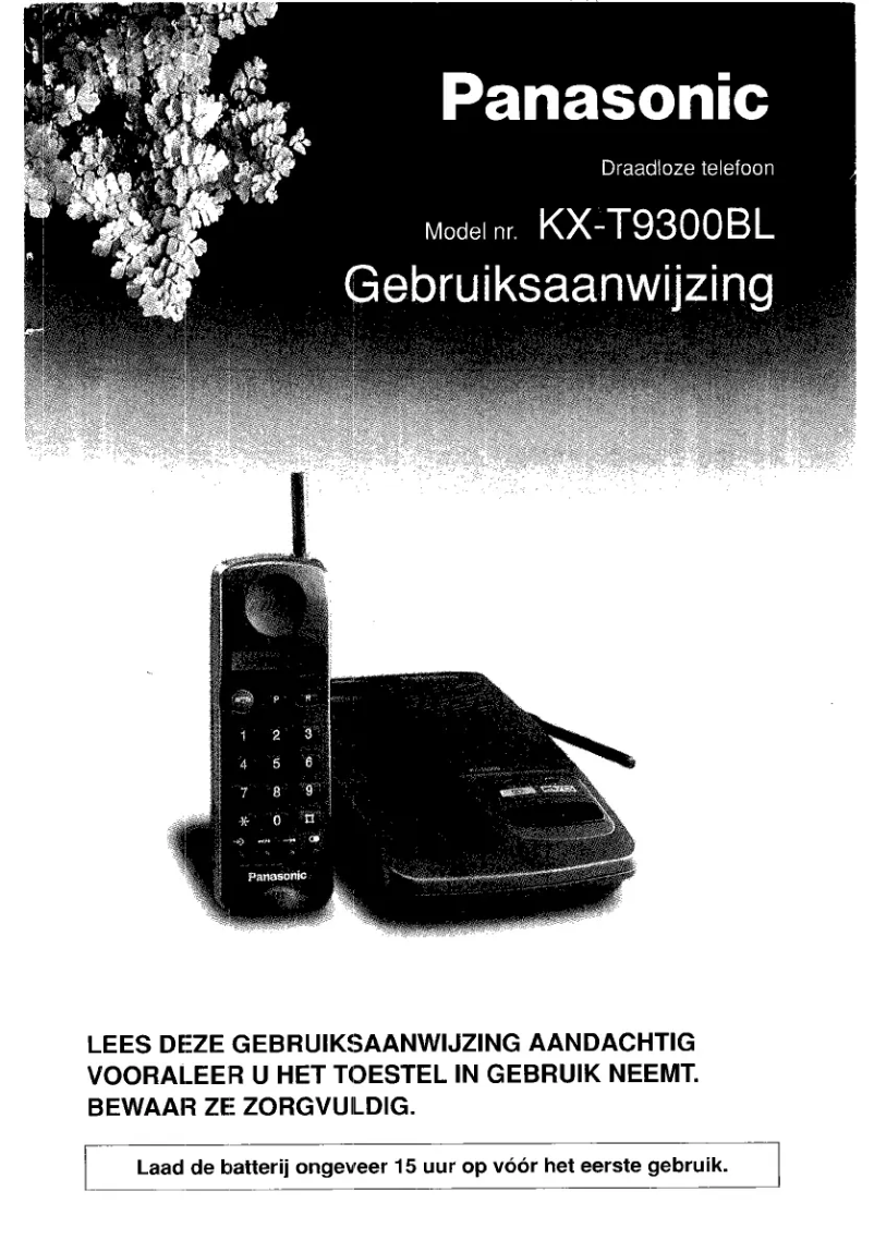 Page 1 of the manual User Manual Panasonic KX-T9300BL